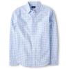 imageThe Childrens Place Boys Long Sleeve Button Down ShirtsLight Blue Gingham  Dad