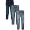 imageThe Childrens Place Boys Skinny JeansIndigoJupiterBlue 3pack