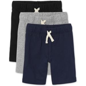 imageFrench Terry Casual ShortsBlackH GreyNavy 3 Pack