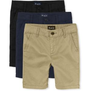 imageStretch Chino ShortsFlaxNew NavyBlack 3pack