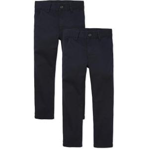 imageStretch Straight Chino PantsmultipacksNew Navy 2pack