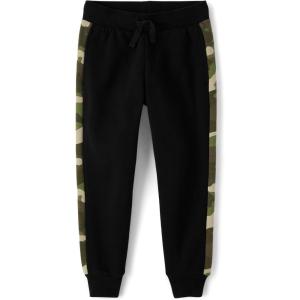 imageThe ChildrenS Place Boys Active Fleece Jogger SweatpantsBlack Camo