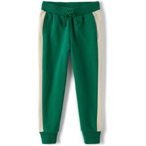 imageThe ChildrenS Place Boys Active Fleece Jogger SweatpantsGreen White