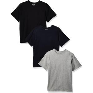 imageThe Childrens Place Boys Basic V Neck TShirt 2 PackBlackTidalH Gray 3pack
