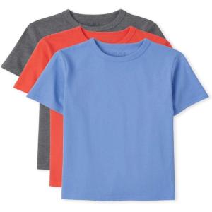 imageThe Childrens Place Boys Basic V Neck TShirt 2 PackMulti Clr