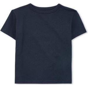 imageThe Childrens Place Boys Basic V Neck TShirt 2 PackNew Navy Single