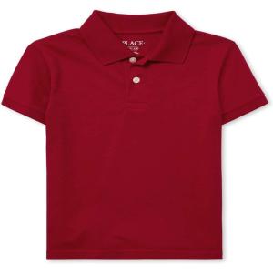 imageThe Childrens Place Boys Multipack Short Sleeve Soft Jersey Knit PolosRed