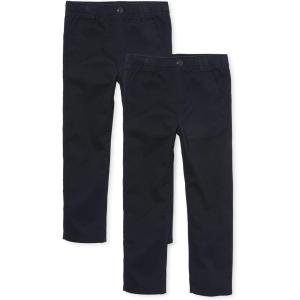 imageThe Childrens Place Boys Pull on Chino PantsmultipacksNavy 2pack