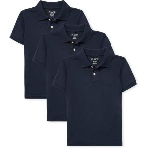 imageThe Childrens Place Boys Short Sleeve Pique Polo 3 PackNautico 3pack