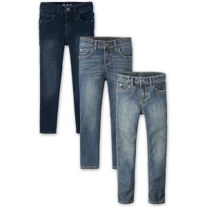 imageThe Childrens Place Boys Skinny JeansIndigoJupiterBlue 3pack