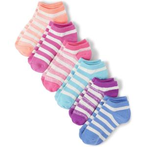 imageThe Childrens Place Girls Ankle Socks Variety PackBlackWhiteGrey 6pack