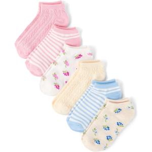 imageThe Childrens Place Girls Ankle Socks Variety PackDitsy 6pack