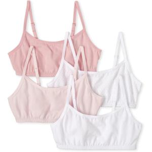 imageThe Childrens Place Girls BralettePinkWhite 4pack
