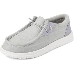 imageThe Childrens Place Toddler Boys Casual Slip On Shoes SneakerGrey Canvas