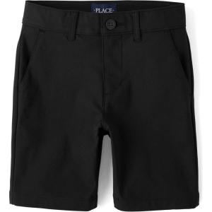 imageThe Childrens Place boys Quick Dry Chino ShortsBlack Single