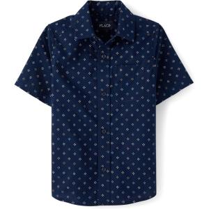 imageThe Childrens Place boys Short Sleeve Button Up ShirtTidal