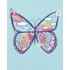 imageThe Childrens Place Girls 100 Cotton Short Sleeve Top and Pants2 Piece Pajama SetRainbowsButterflies 2pack