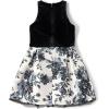 imageThe Childrens Place Girls Dressy Dress SleevelessBlackWhite Velour