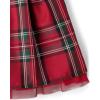imageThe Childrens Place Girls Dressy Dress SleevelessClassic Red Plaid Velour