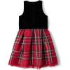 imageThe Childrens Place Girls Dressy Dress SleevelessClassic Red Plaid Velour