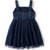 imageThe Childrens Place Girls Dressy Dress SleevelessTidal Sequin Mesh