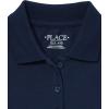 imageThe Childrens Place Girls Long Sleeve Pique Polo 2 PackTidalWhite 2pack