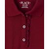 imageThe Childrens Place Girls Pique Polo DressRubine