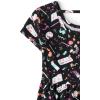 imageThe Childrens Place Girls Plaid Stretch Jacquard Short Sleeve DressArtist Pattern