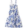 imageThe Childrens Place Girls Short Sleeve Dressy DressWhite and Blue Floral