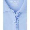 imageThe Childrens Place Girls Short Sleeve Ruffle Pique Polo 2 PackDaybreak 5pack