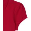 imageThe Childrens Place Girls Short Sleeve Ruffle Pique Polo 2 PackRuby