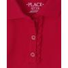 imageThe Childrens Place Girls Short Sleeve Ruffle Pique Polo 2 PackRuby