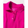 imageThe Childrens Place Girls Short Sleeve Ruffle Pique Polo ShirtAurora Pink Single