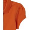 imageThe Childrens Place Girls Short Sleeve Ruffle Pique Polo ShirtFlame