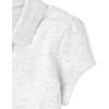 imageThe Childrens Place Girls Short Sleeve Ruffle Pique Polo ShirtHeather Grey Single