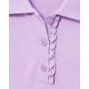 imageThe Childrens Place Girls Short Sleeve Ruffle Pique Polo ShirtPurple Prose