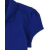 imageThe Childrens Place Girls Short Sleeve Ruffle Pique Polo ShirtRenew Blue