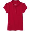 imageThe Childrens Place Girls Short Sleeve Ruffle Pique Polo ShirtRuby