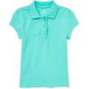 imageThe Childrens Place Girls Short Sleeve Ruffle Pique Polo ShirtSeafrost