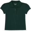 imageThe Childrens Place Girls Short Sleeve Ruffle Pique Polo ShirtSpruce Green Single