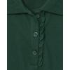 imageThe Childrens Place Girls Short Sleeve Ruffle Pique Polo ShirtSpruce Green Single