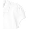 imageThe Childrens Place Girls Short Sleeve Ruffle Pique Polo ShirtWhite