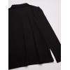 imageThe Childrens Place Girls Uniform Long Sleeve Ruffle Pique PoloBlack