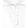 imageThe Childrens Place Girls Uniform Long Sleeve Ruffle Pique PoloWhite