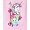 imageThe Childrens Place girls 100 Cotton Short Sleeve Top and Shorts 2 Piece Pajama SetUnicorn Shake