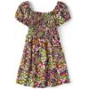 imageThe Childrens Place girls Floral Smocked Babydoll DressEucalyptus Leaf