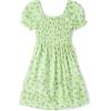 imageThe Childrens Place girls Floral Smocked Babydoll DressGreen Floral