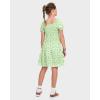 imageThe Childrens Place girls Floral Smocked Babydoll DressGreen Floral