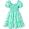 imageThe Childrens Place girls Floral Smocked Babydoll DressMint Tea