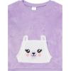 imageThe Childrens Place girls Long Sleeve Top and Bottoms Cozy Fleece 2 Piece Pajama SetPurple Llama